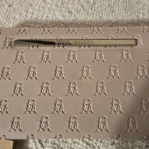 Steve Madden Blush Embossed Clutch
